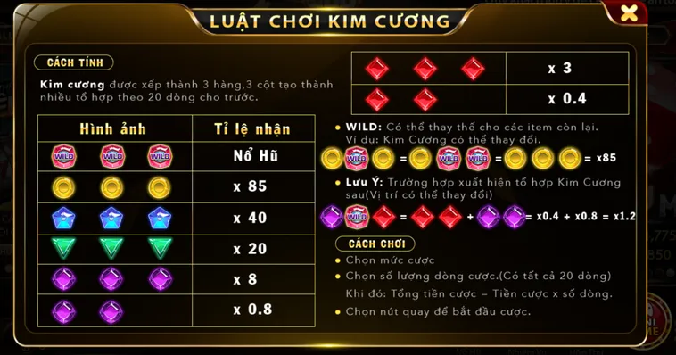 Hướng Dẫn Cách Chơi Minigame Kim Cương Tại HitClub Luôn Thắng Cho Người Mới