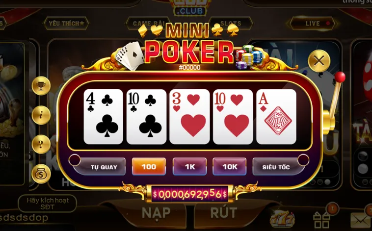 Khám Phá Cách Chơi Minigame Mini Poker Tại HitClub Đỉnh Cao Cho Tân Thủ