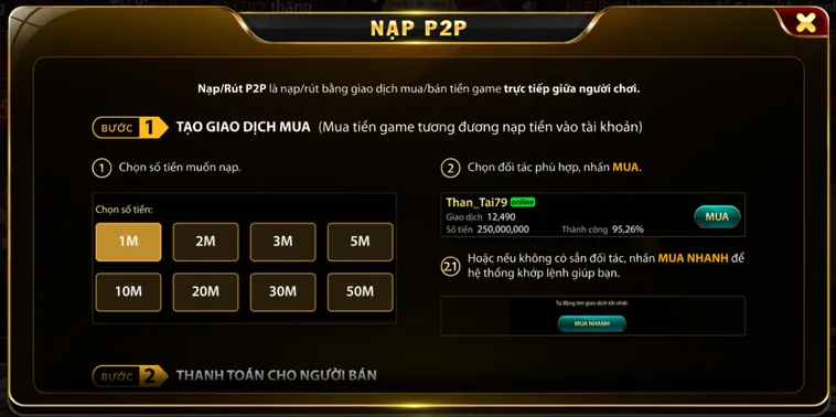 Nạp tiền Hitclub siêu nhanh – Tiền vào tài khoản chỉ trong 30 giây