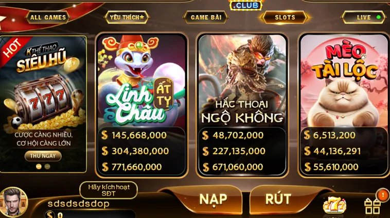 Nổ Hũ HitClub Quay Là Trúng Với Những Giải Thưởng Siêu Khủng