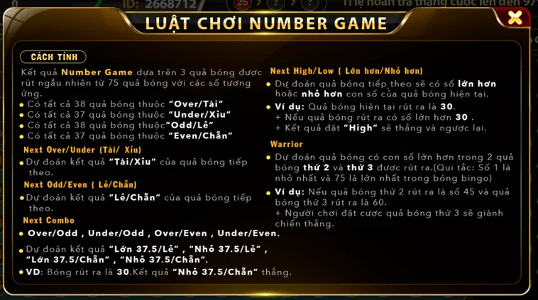 Hướng Dẫn Cách Chơi Number Game Tại HitClub Dễ Hiểu Nhất Cho Tân Thủ