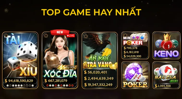 Top những game hay nhất tại cổng game Hitclub.