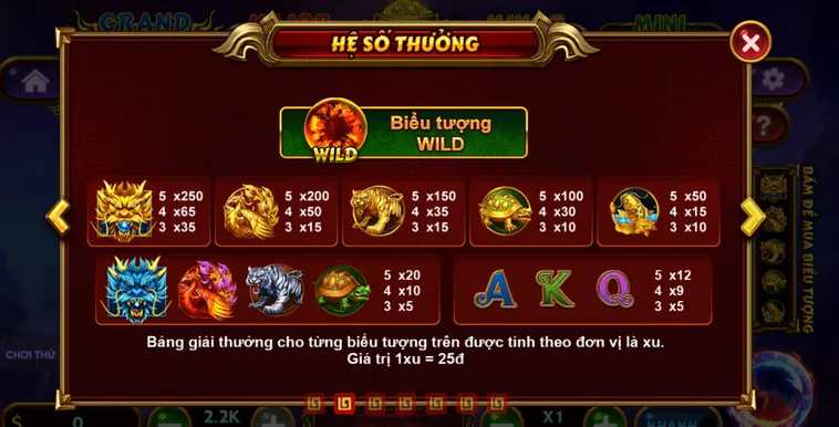 Hệ số Kho Báu Tứ Linh Hitclub – Biểu tượng “khủng” nhất game